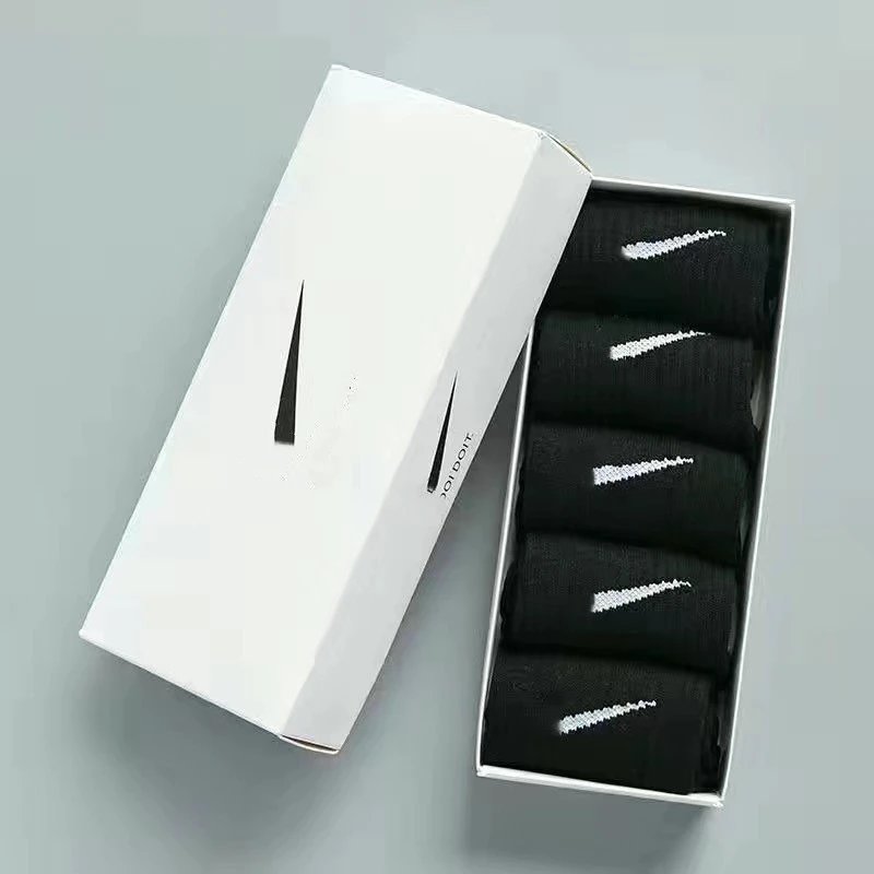 Long Tube Black 5 Pairs