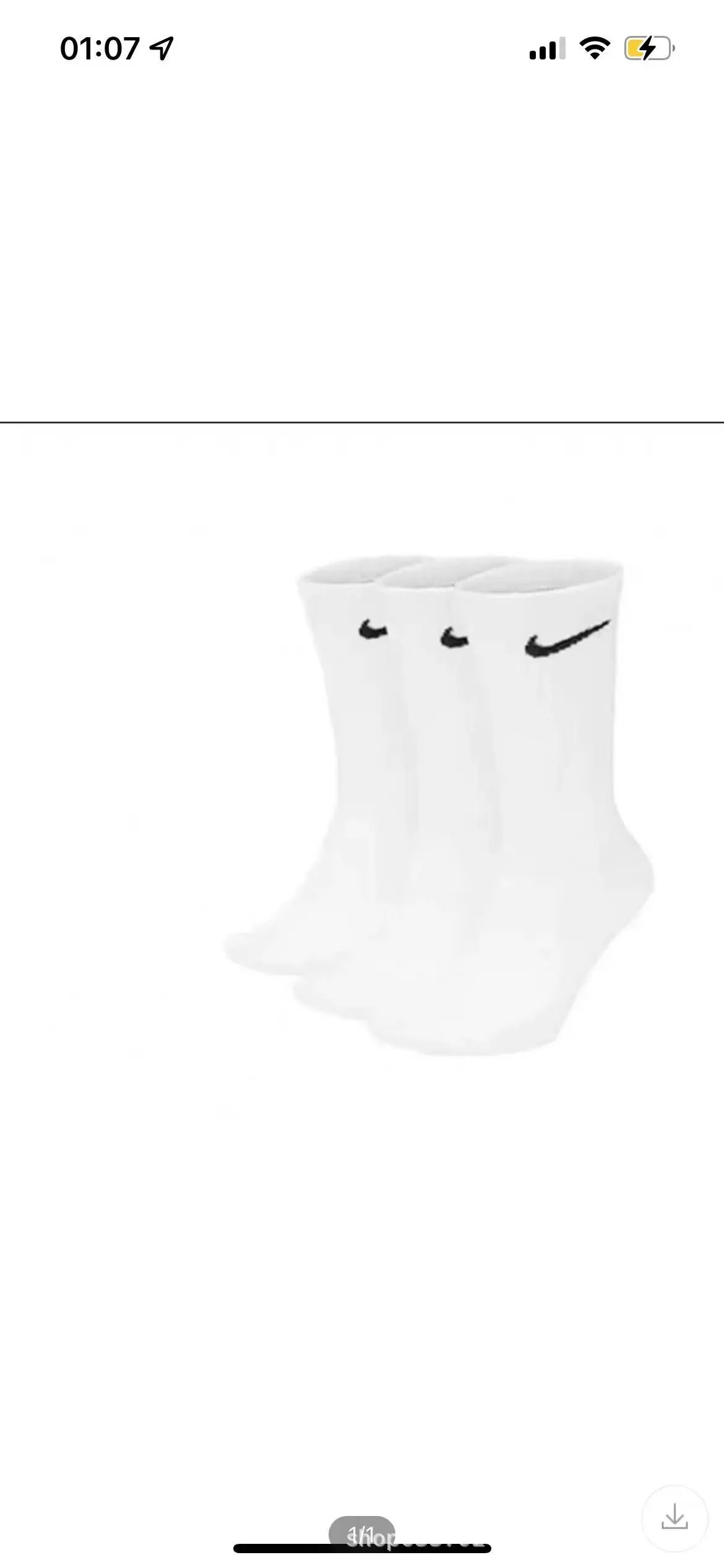 Crew High White Towel Sole