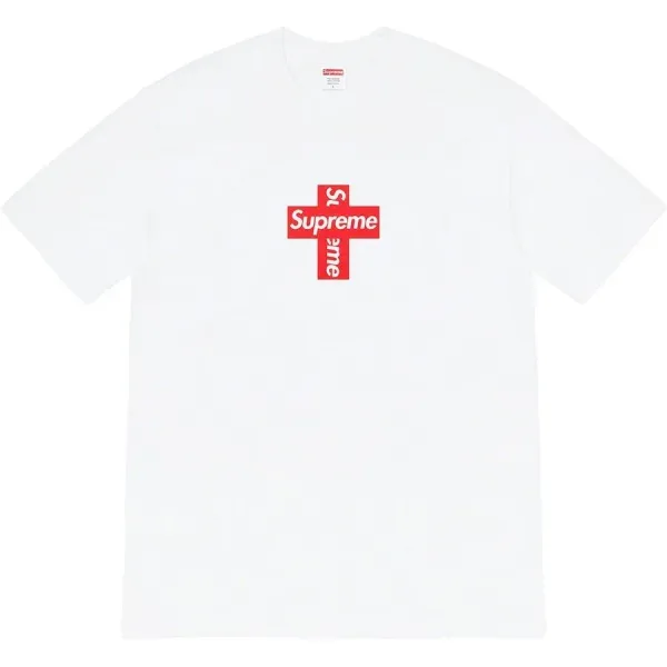 Supreme Cross Logo T-Shirt White - 1