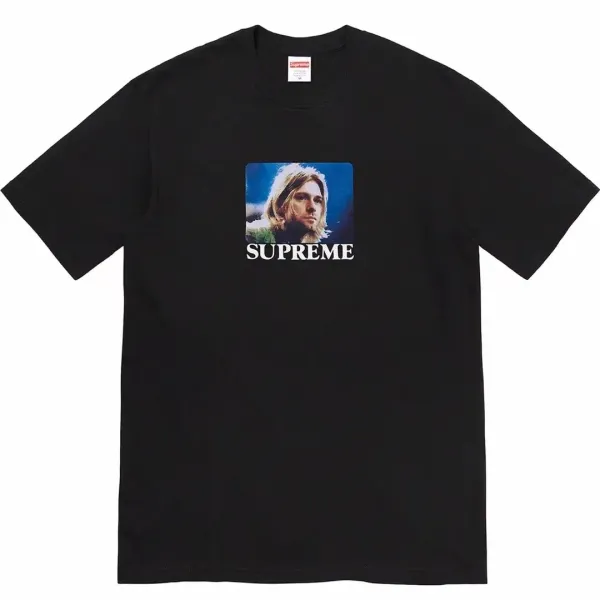 Supreme Kurt Cobain Photo Tee Black T-Shirt - 1