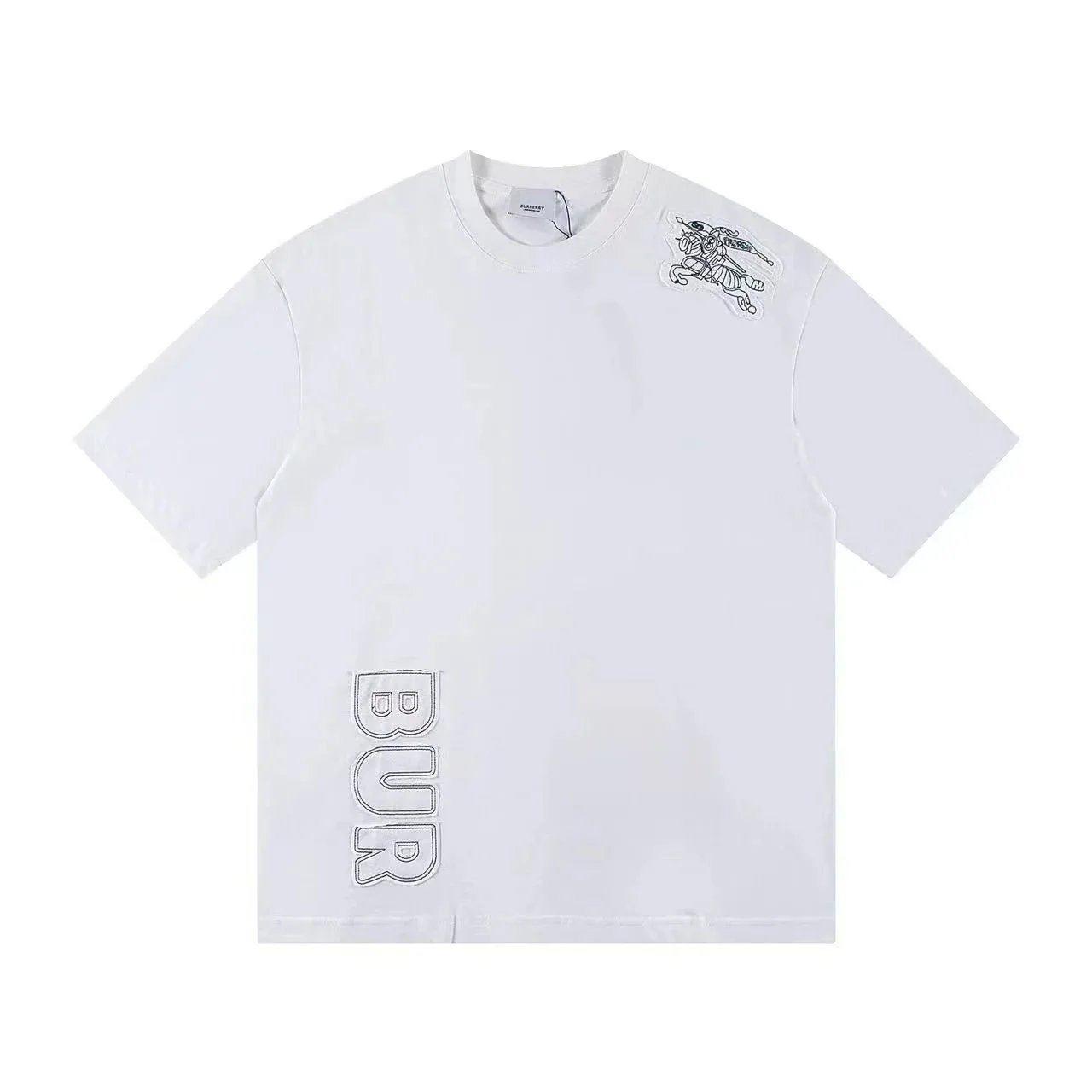 Burberry T-Shirts Short-Sleeve Logo T-Shirt — Section 2-White