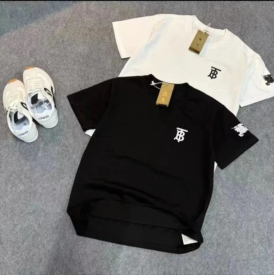 Burberry T-Shirts Short-Sleeve Logo T-Shirt — Section 7-Black