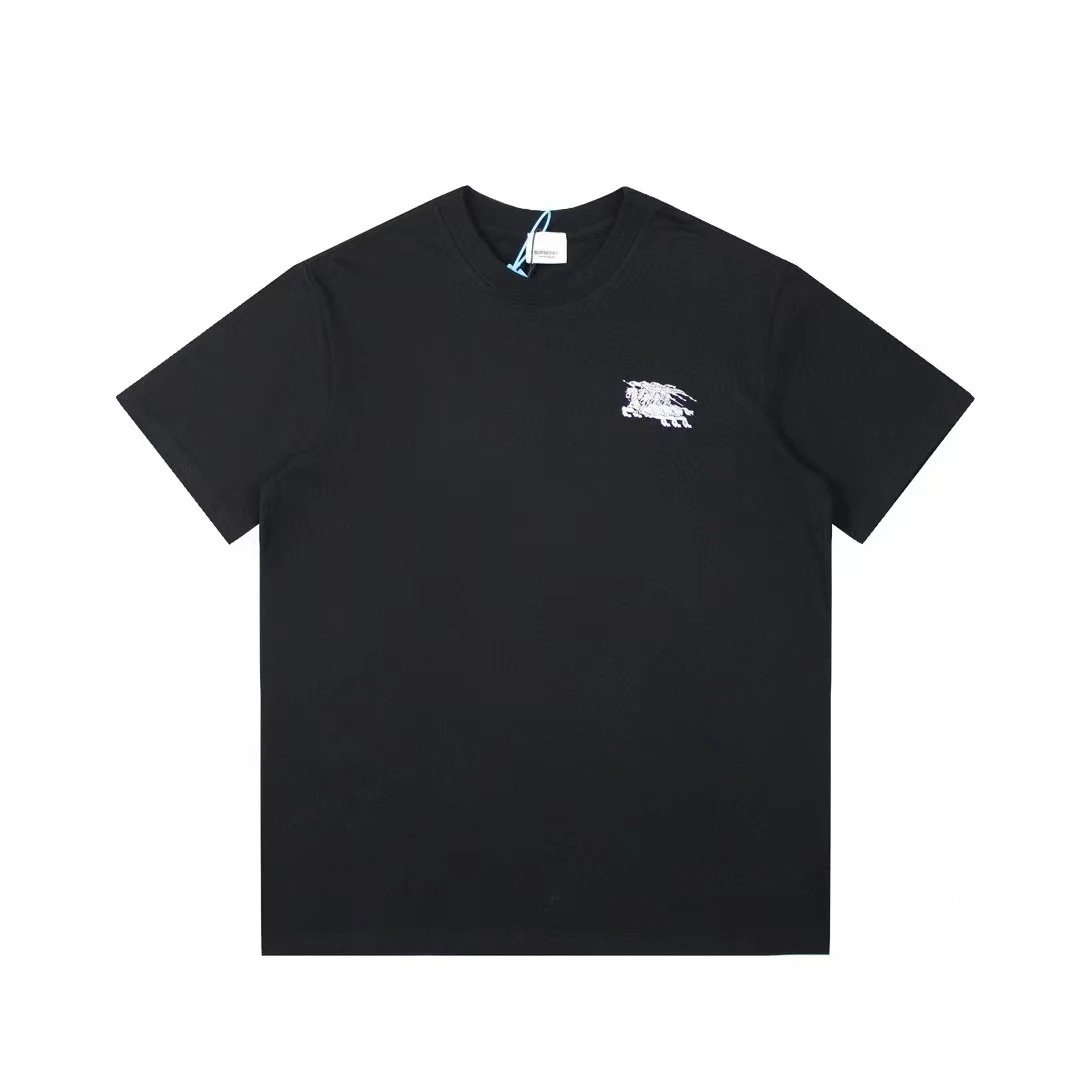 Burberry T-Shirts Short-Sleeve Logo T-Shirt — Style 11-Black