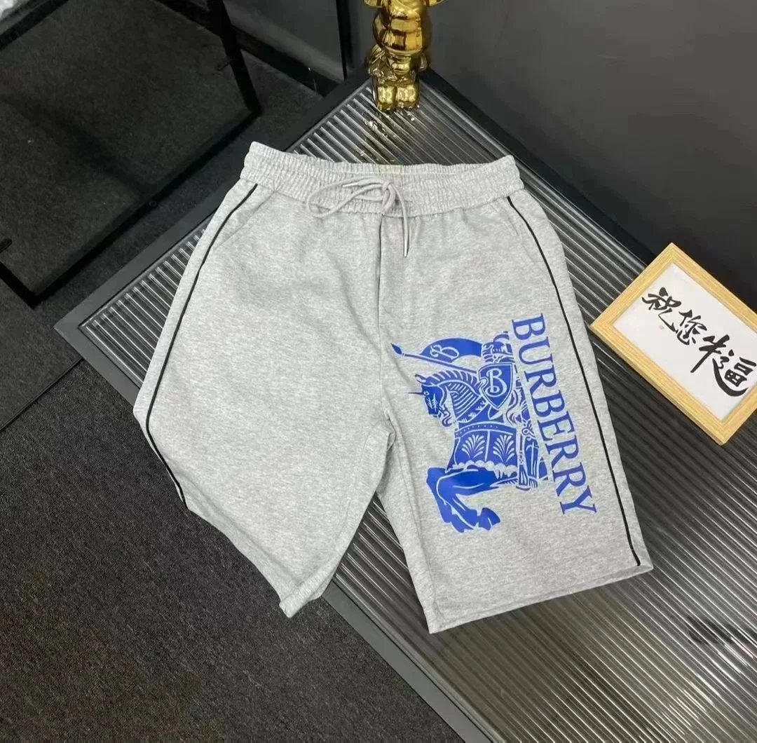 Burberry T-Shirts Short-Sleeve Logo T-Shirt — Pants 1-Grey