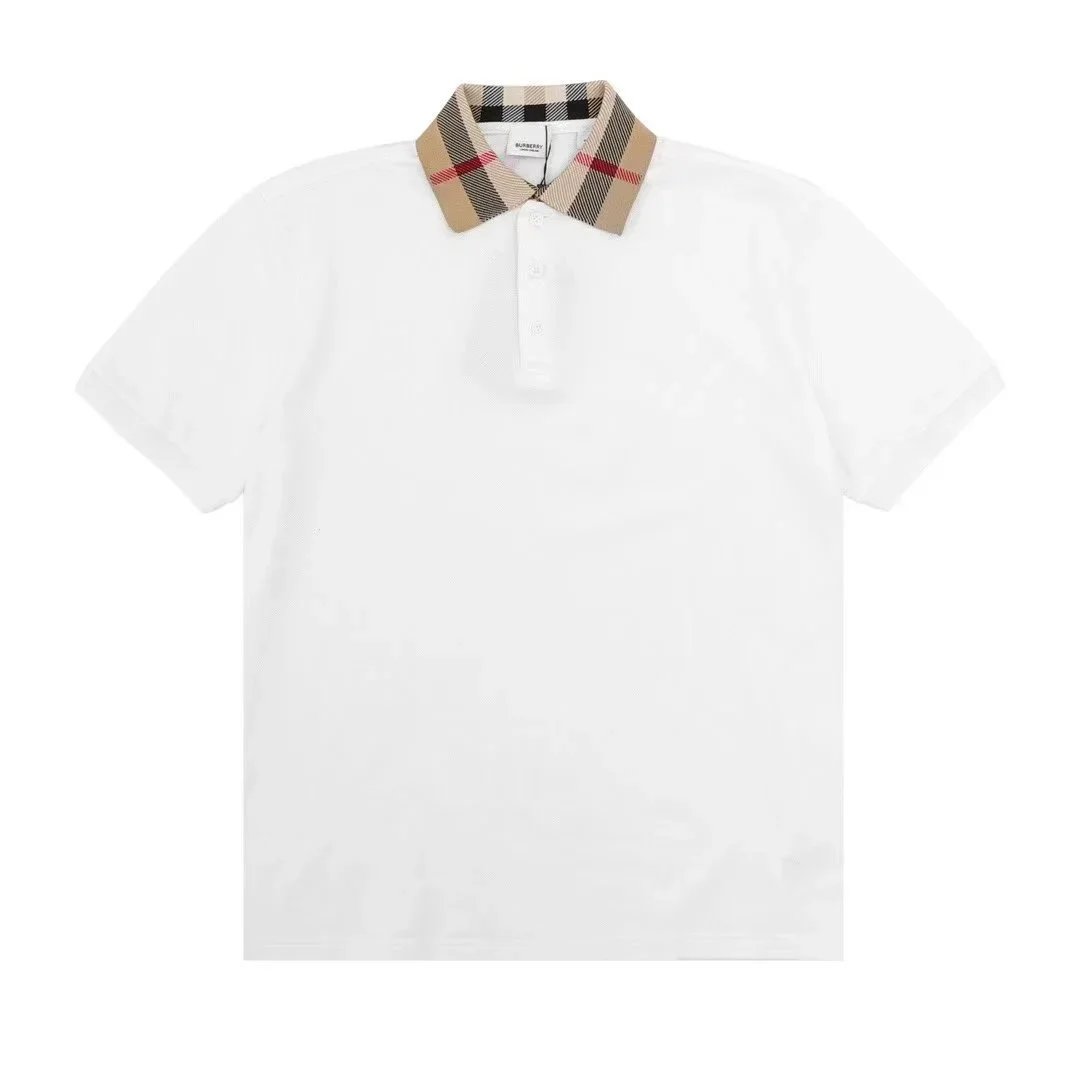 Burberry T-Shirts Short-Sleeve Logo T-Shirt — Style 10 – Polo Shirt, White