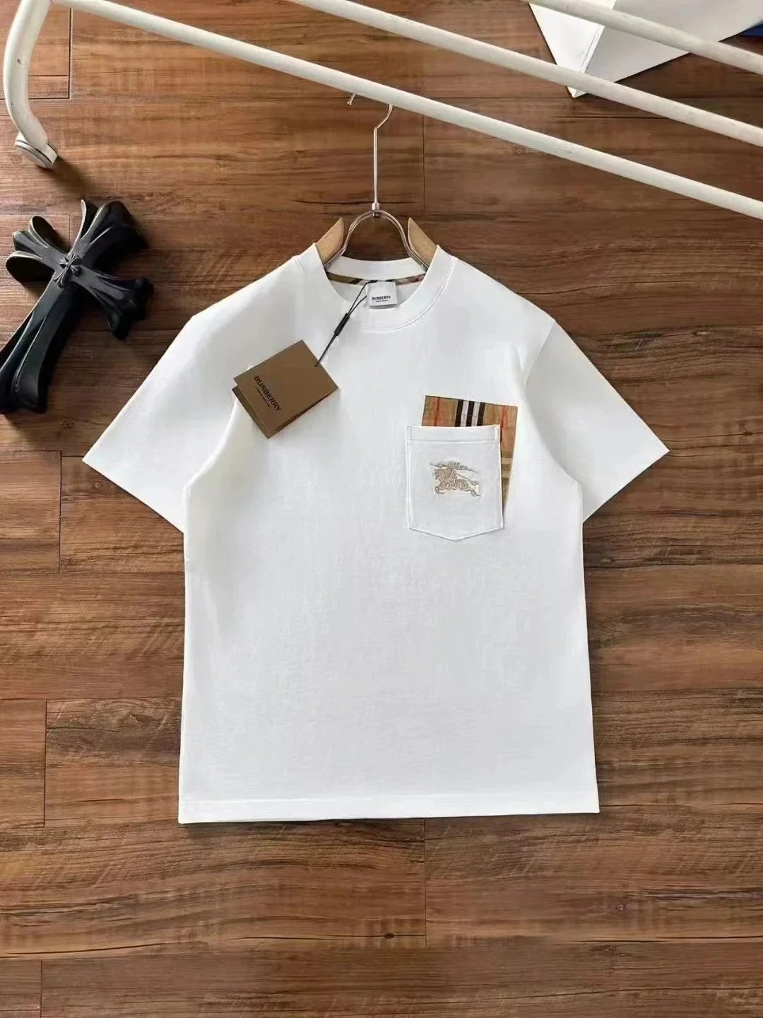 Burberry T-Shirts Short-Sleeve Logo T-Shirt — Section 6-White