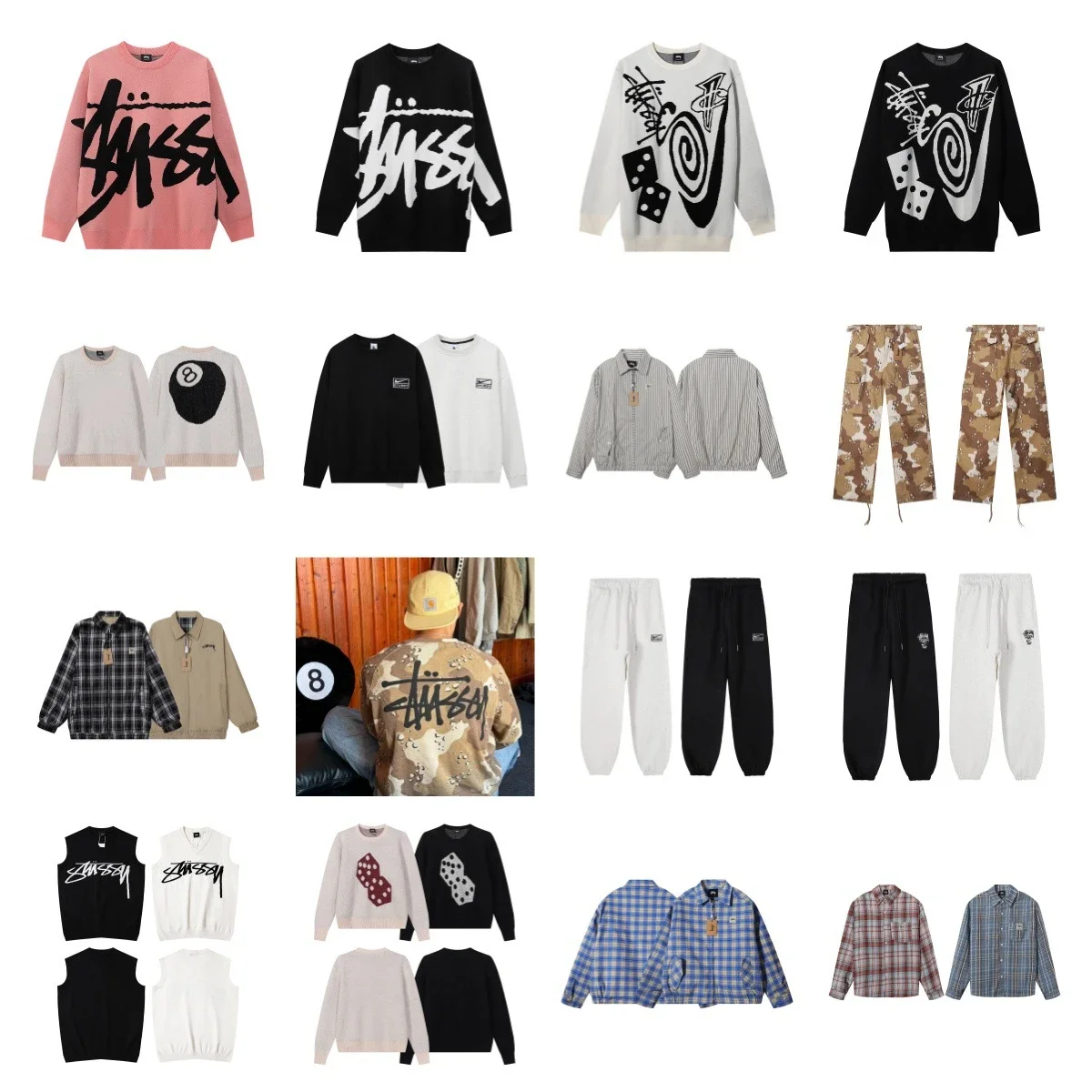 Stussy various clothing