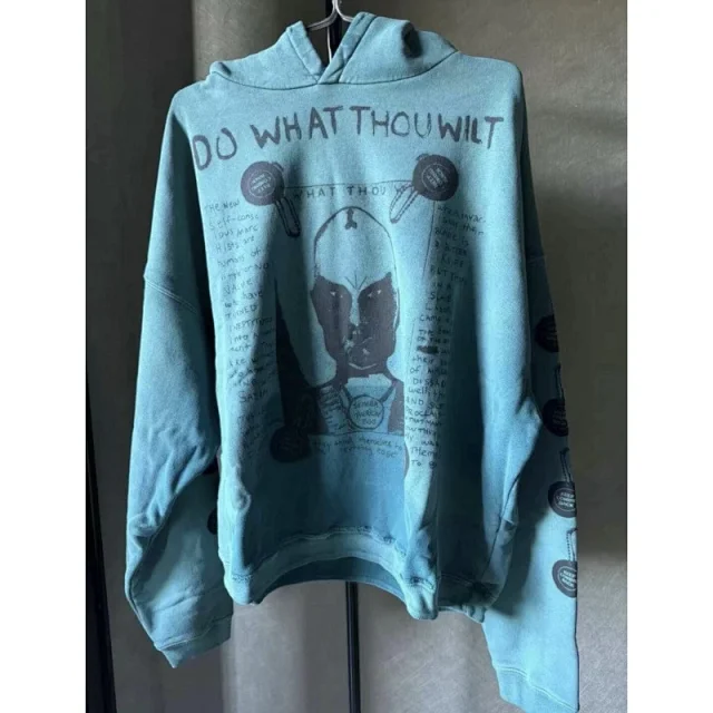 Enfants Riches Déprimés Hoodies & Sweatshirts Distressed washed graphic pullover hoodie product detail image 7