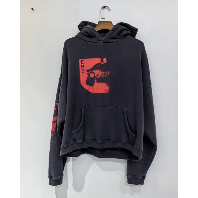 Enfants Riches Déprimés Hoodies & Sweatshirts Distressed washed graphic pullover hoodie product detail image 8