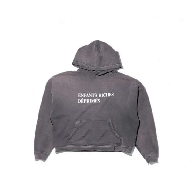 Enfants Riches Déprimés Hoodies & Sweatshirts Distressed washed graphic pullover hoodie product detail image 5