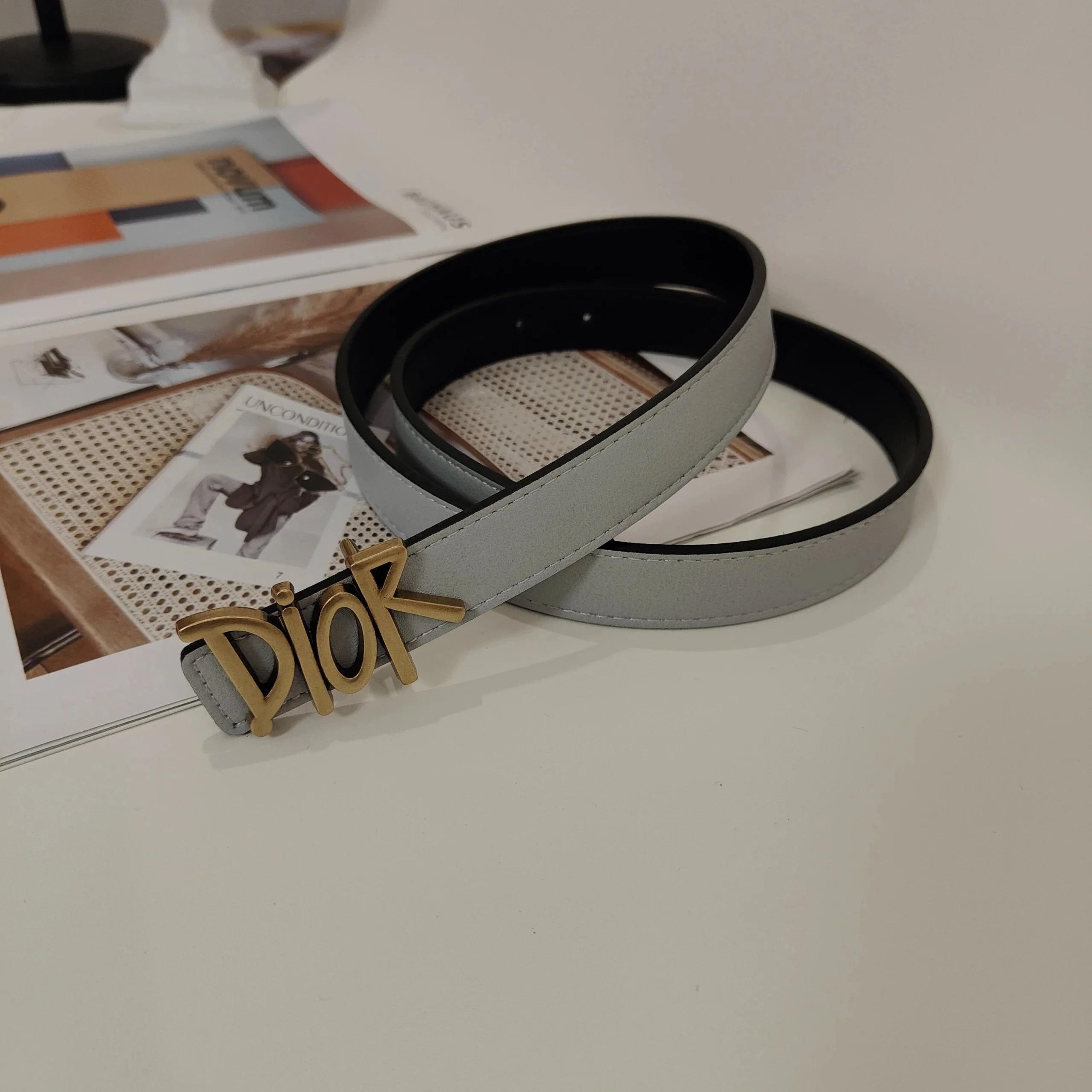 Christian Dior Belts CD Buckle Oblique Monogram Belt — 19