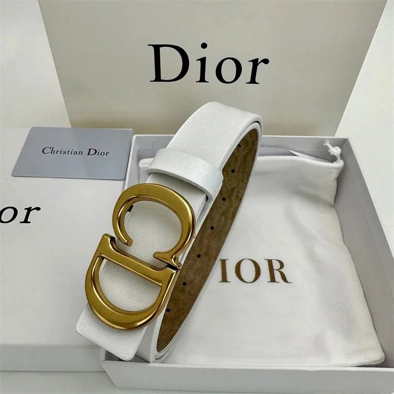 Christian Dior Belts CD Buckle Oblique Monogram Belt — 35