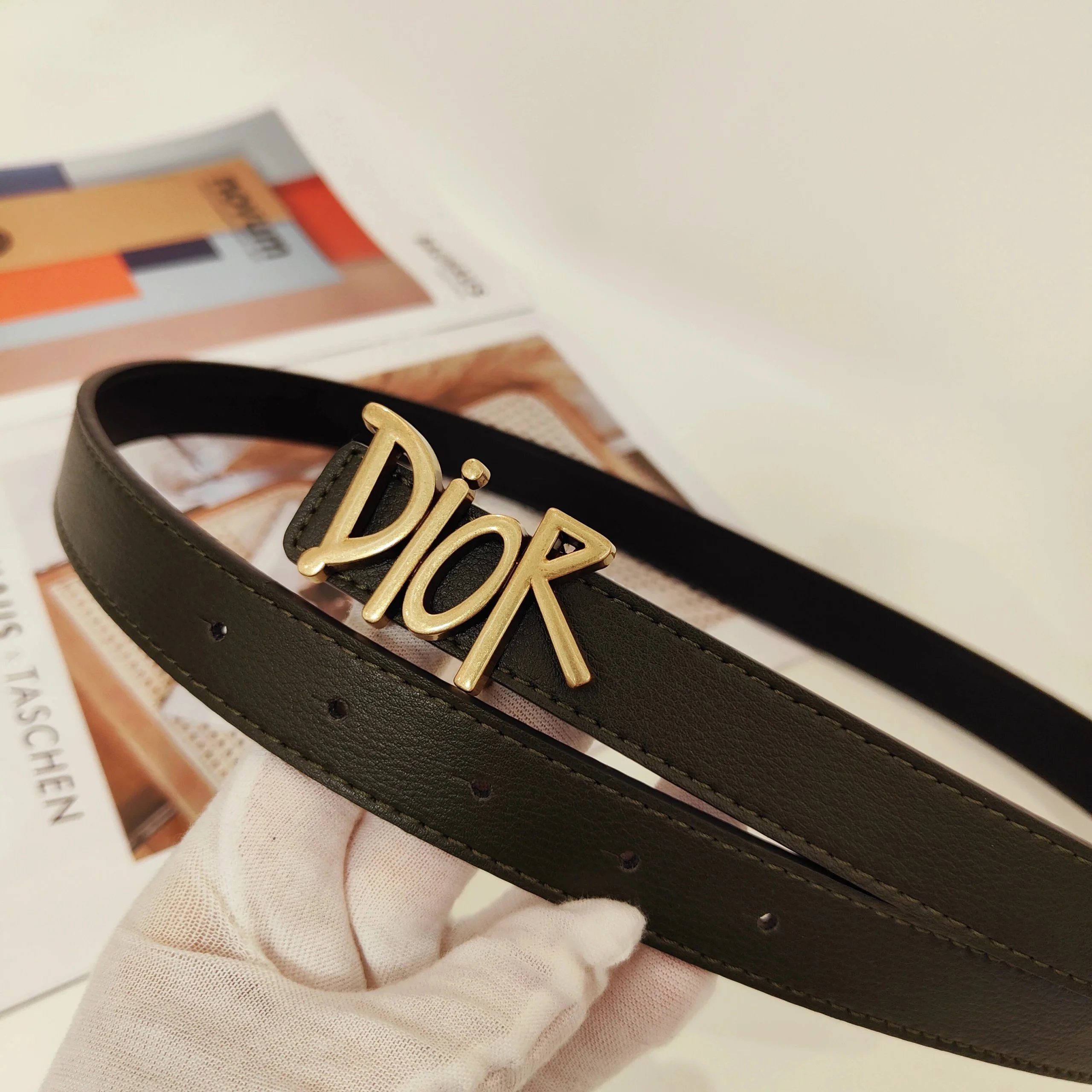 Christian Dior Belts CD Buckle Oblique Monogram Belt — 17