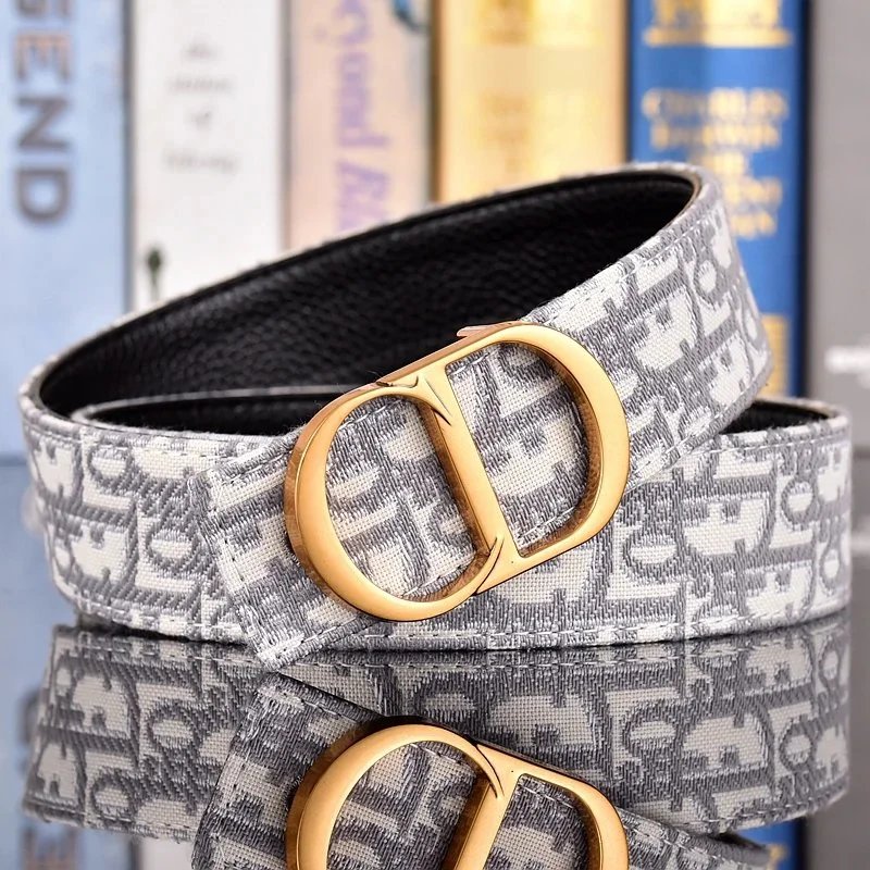 Christian Dior Belts CD Buckle Oblique Monogram Belt — 30