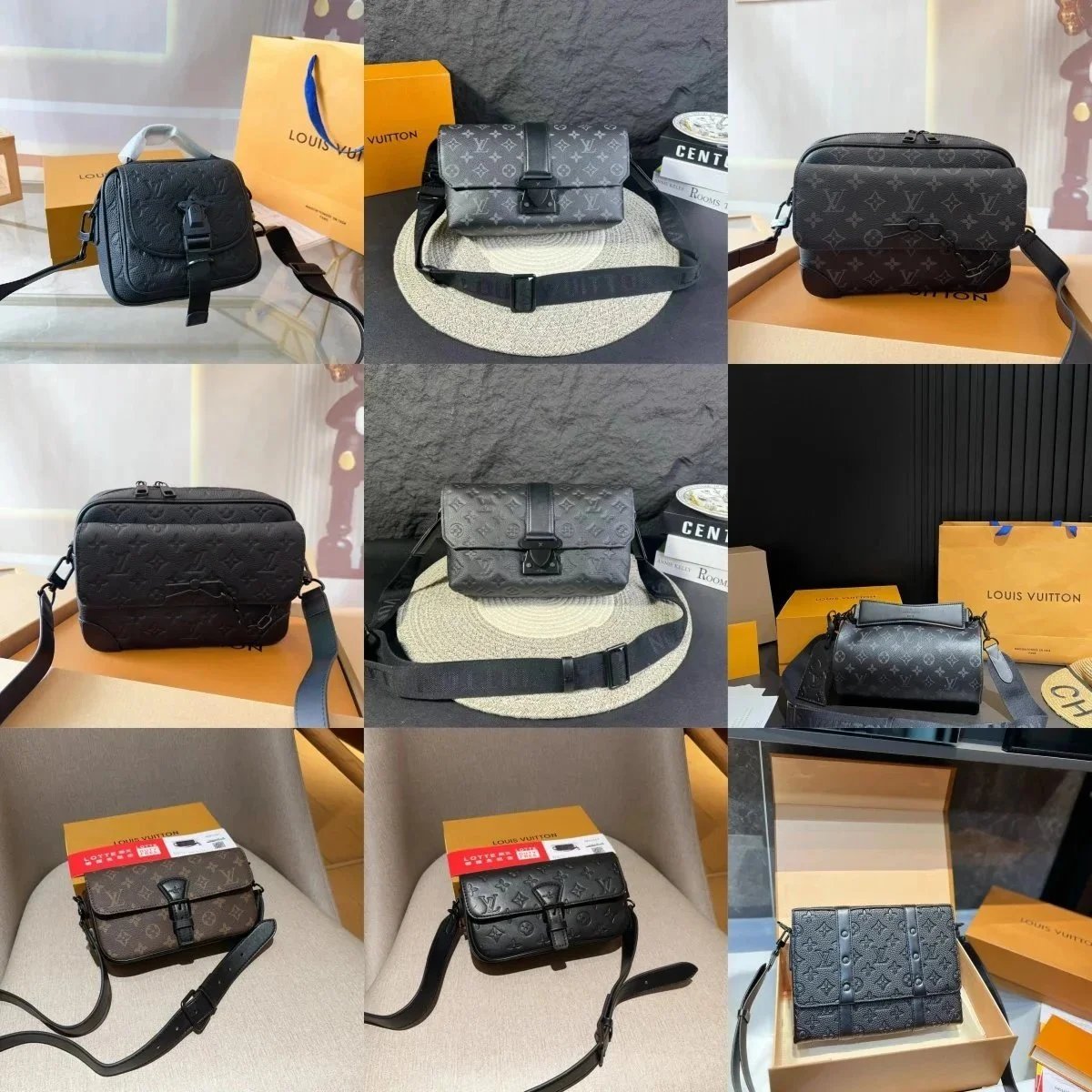 Louis Vuitton Monogram Eclipse Crossbody Messenger Bag