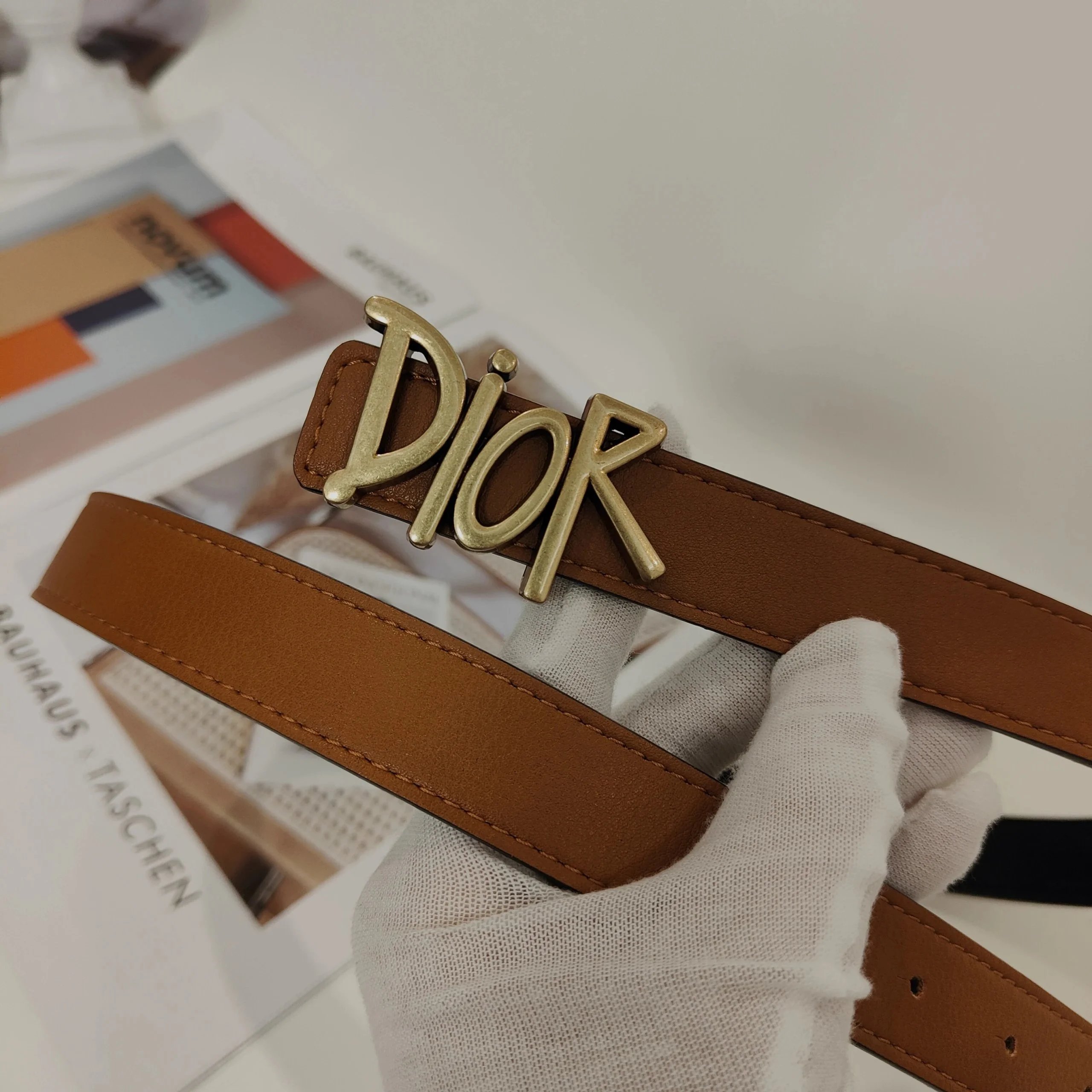 Christian Dior Belts CD Buckle Oblique Monogram Belt — 16