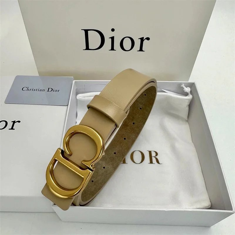 Christian Dior Belts CD Buckle Oblique Monogram Belt — 36