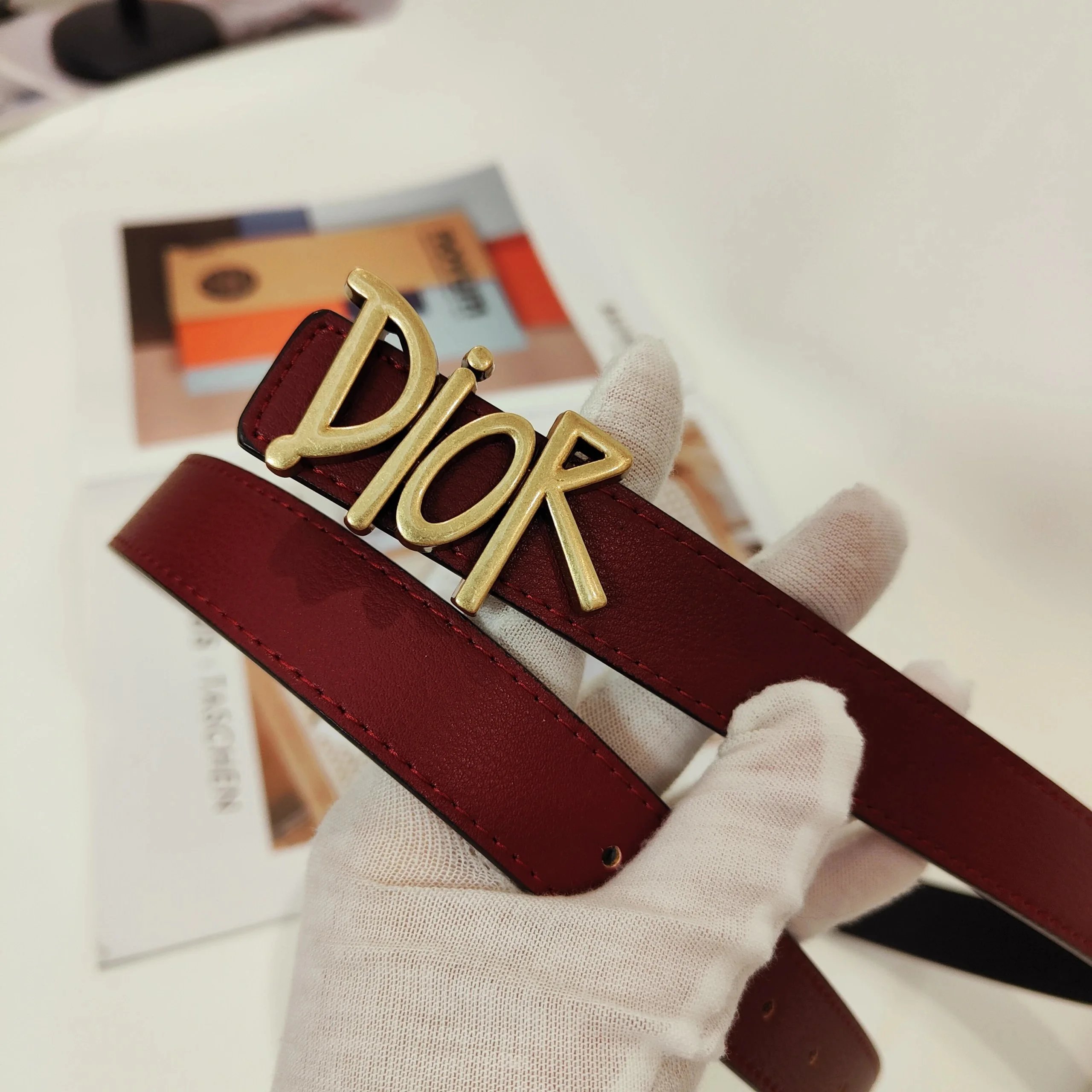 Christian Dior Belts CD Buckle Oblique Monogram Belt — 15