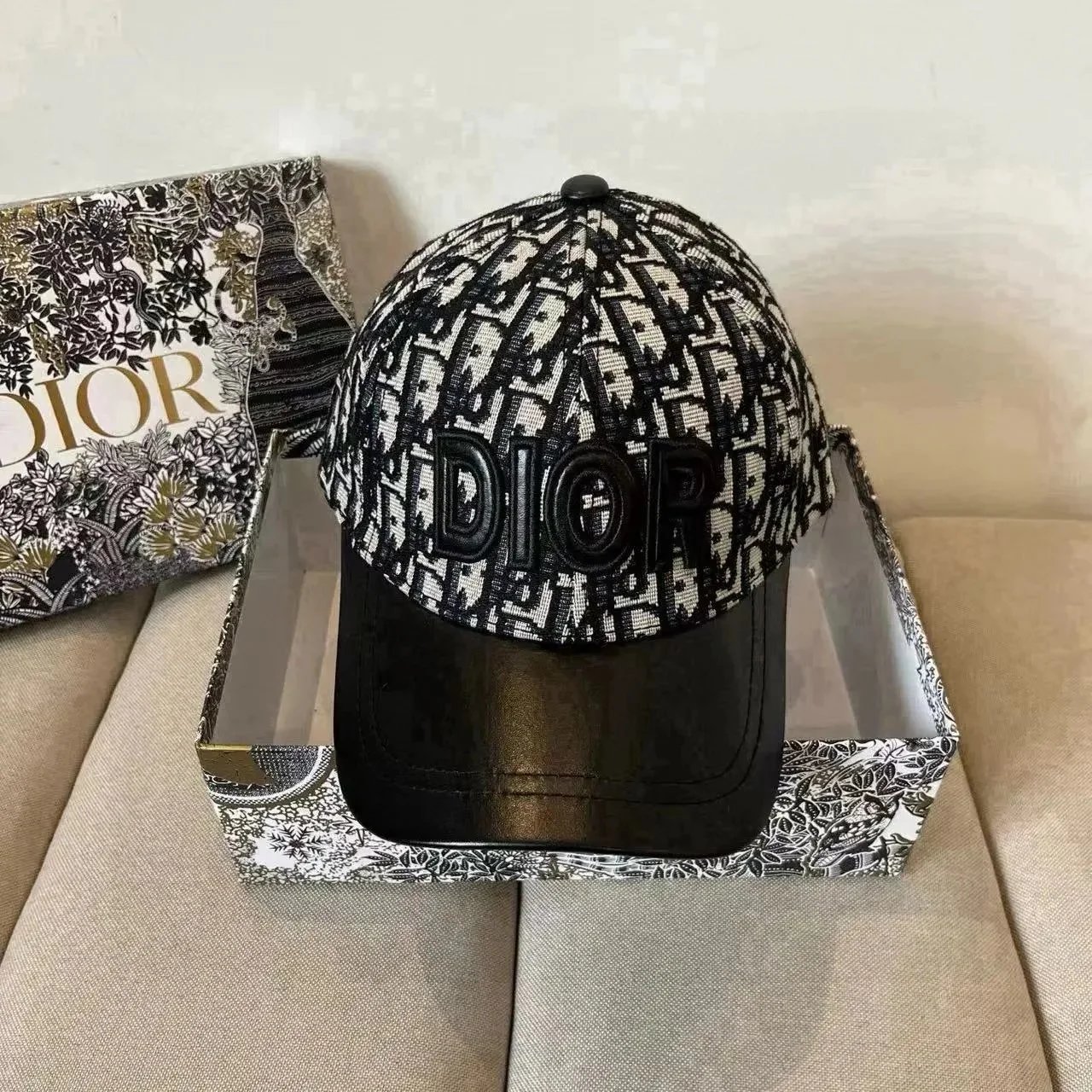 Dior Hats Oblique Jacquard Baseball Cap — 15