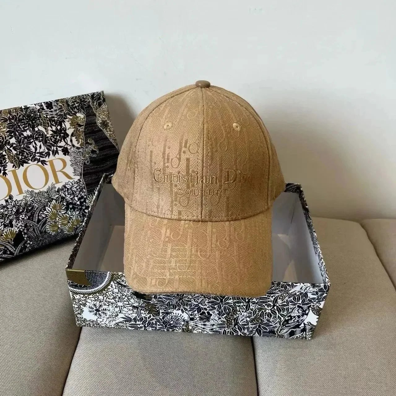Dior Hats Oblique Jacquard Baseball Cap — 17