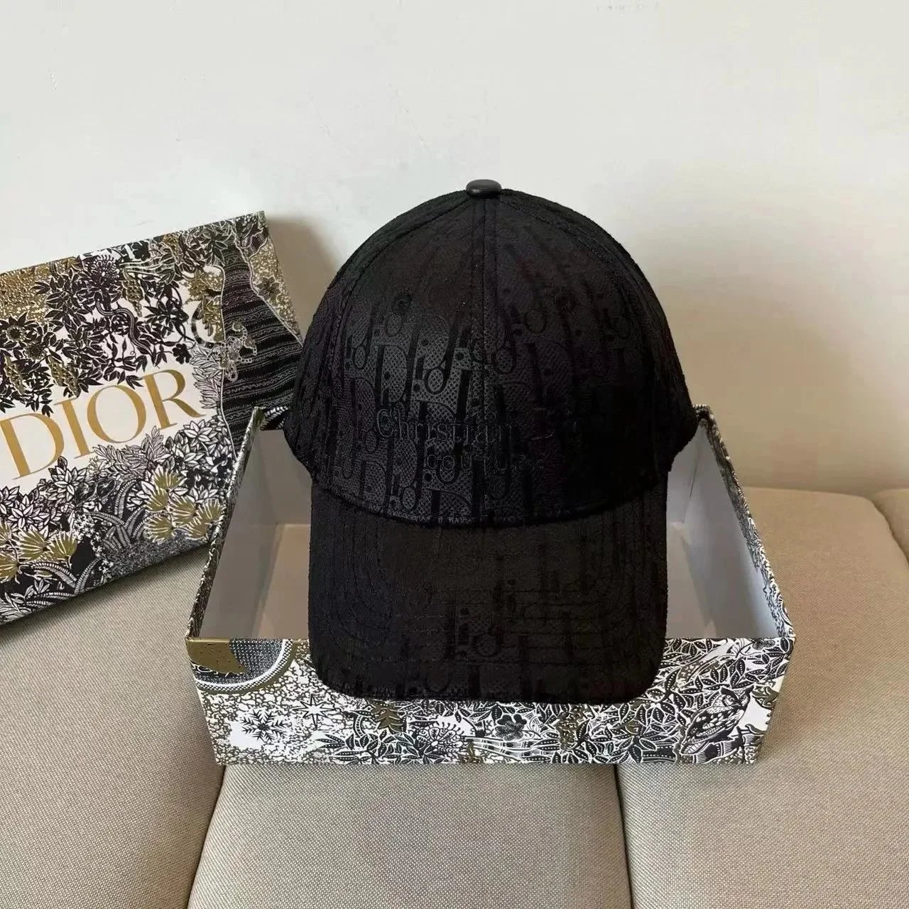 Dior Hats Oblique Jacquard Baseball Cap — 19