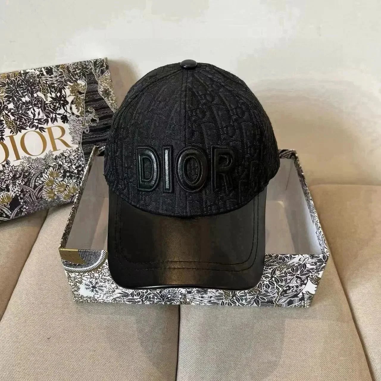 Dior Hats Oblique Jacquard Baseball Cap — 16