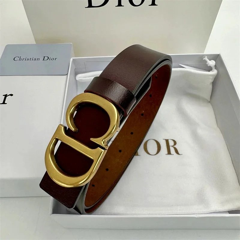 Christian Dior Belts CD Buckle Oblique Monogram Belt — 39