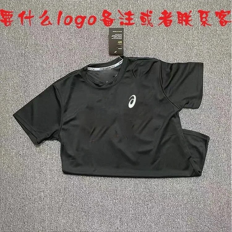 ASICS Short-sleeve sports T-shirt and shorts set — Black