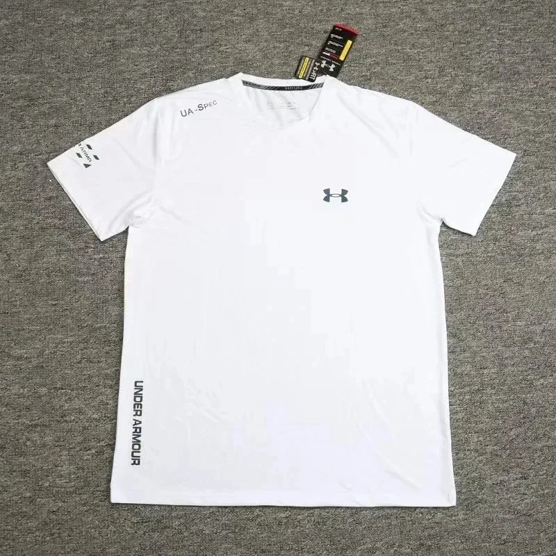 Under Armour Jackets Hooded zip-up windbreaker — White ice-silk short-sleeve 1