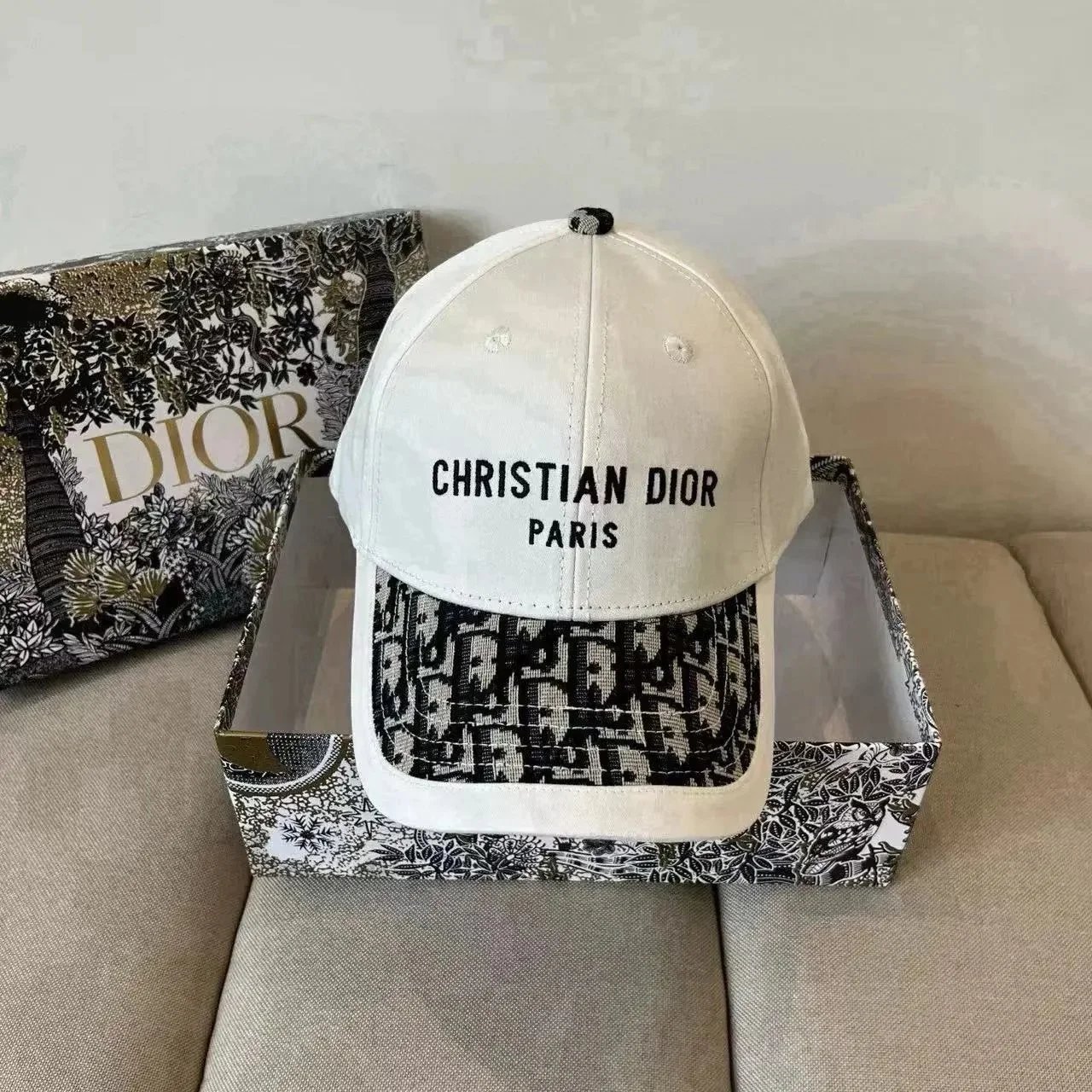 Dior Hats Oblique Jacquard Baseball Cap image 11