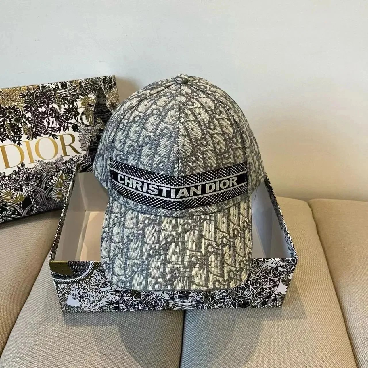 Dior Hats Oblique Jacquard Baseball Cap — 20