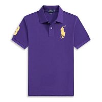 POLO purple with a large gold logo