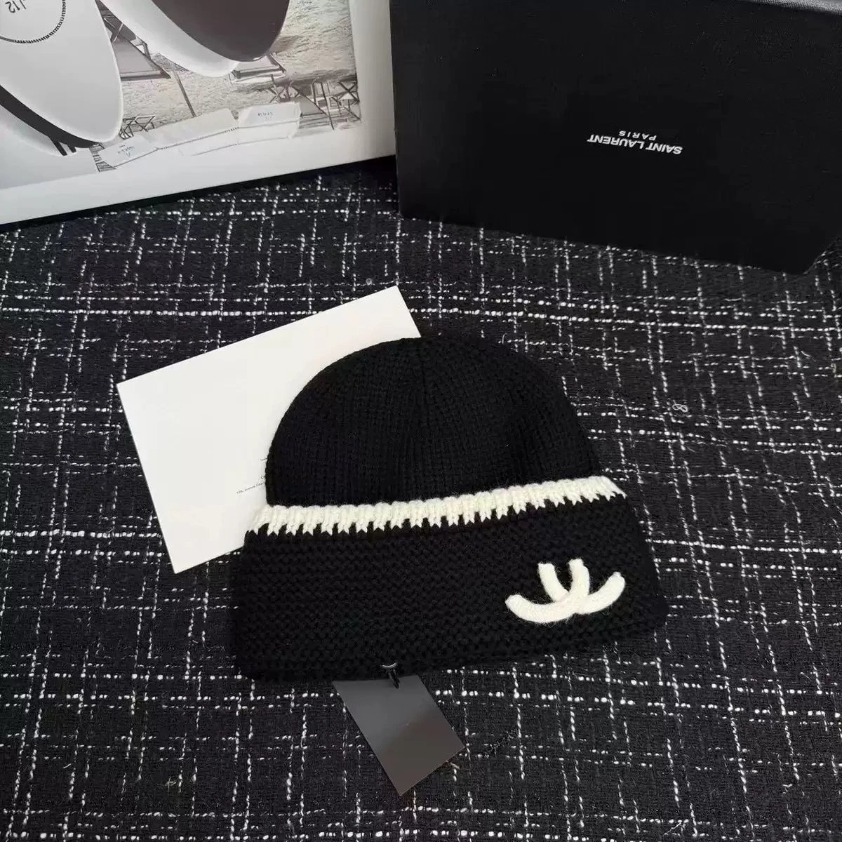 Black - Logo Knitted Hat
