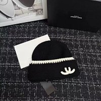 Black logo knitted cap