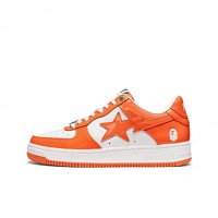 Orange patent leather