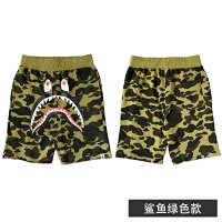 Green shorts with no pattern on the back
