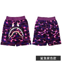 Purple shorts with no pattern on the back