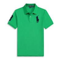 POLO green with a large black label