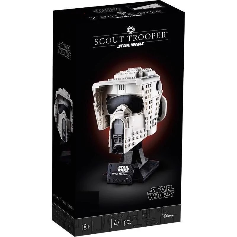 LEGO Star Wars Scout Trooper Helmet Collection White / Black Collectible Model Electronics