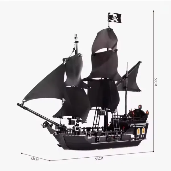 LEGO Pirates of the Caribbean Black Pearl Ship Model Electronics - 1