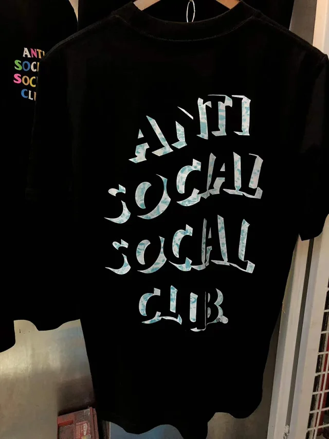 Anti Social Club T-Shirts Graphic Print Short-Sleeve T-Shirt product detail image 11