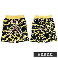 Yellow shorts with no pattern on the back