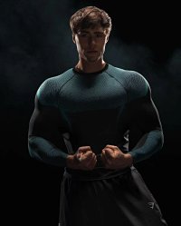 Black and Blue-Solid Color