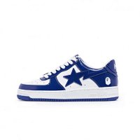 Deep blue patent leather