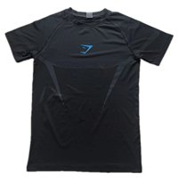 Shark black mark dark gray blue label