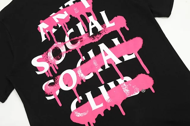 Anti Social Club T-Shirts Graphic Print Short-Sleeve T-Shirt product detail image 19