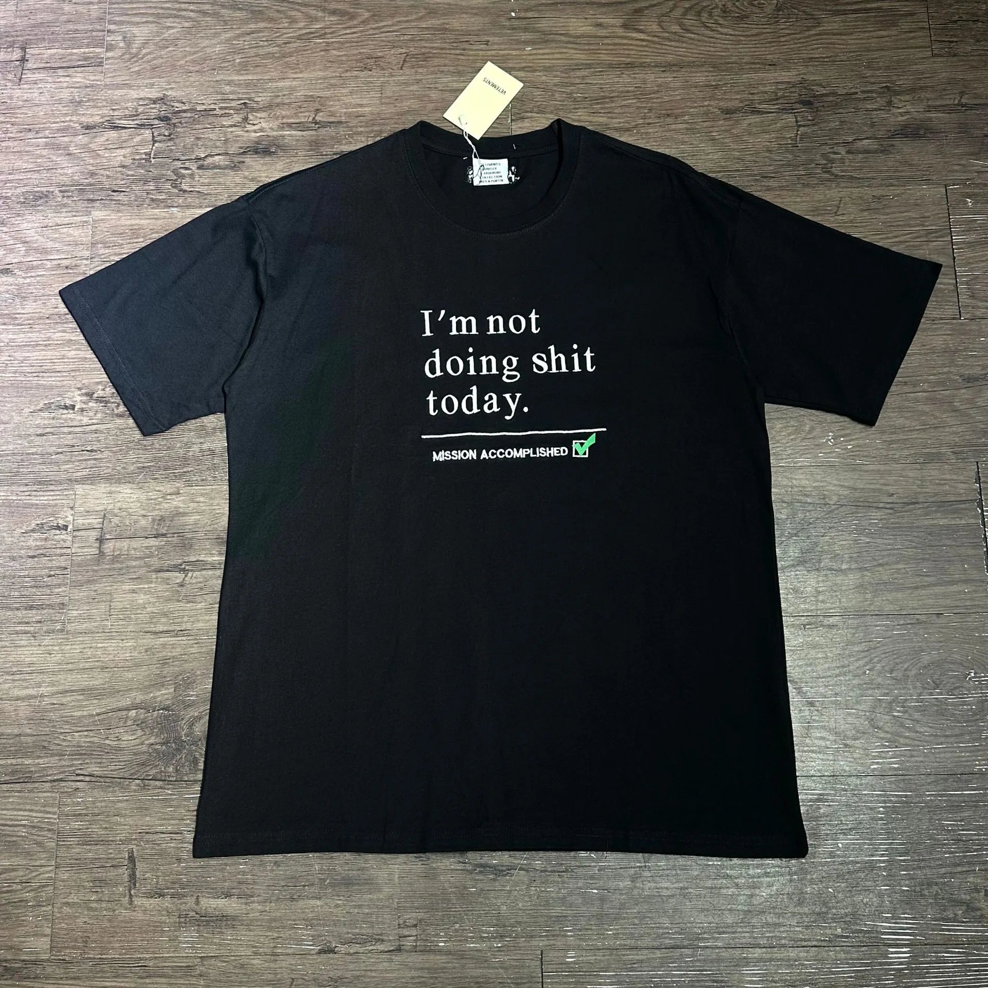 Vetements I'll Show You My Vetements If You Show Me Yours Black T-Shirt - 16