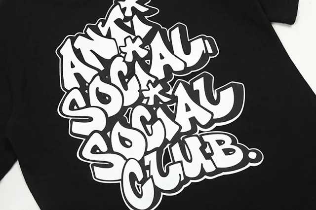 Anti Social Club T-Shirts Graphic Print Short-Sleeve T-Shirt product detail image 30