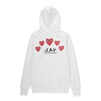White back, five hearts