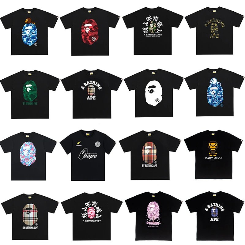 DX24 Short-Sleeve Printed Letter T-Shirt - Casual Unisex Streetwear Tee